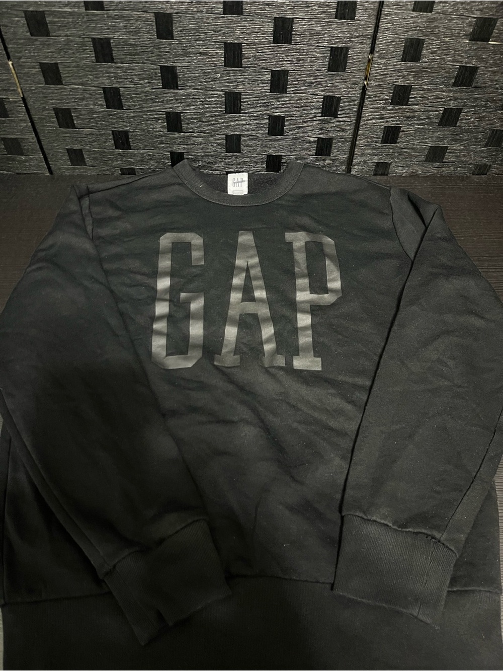 GAP Men's Black Logo Sweatshirt Size XS